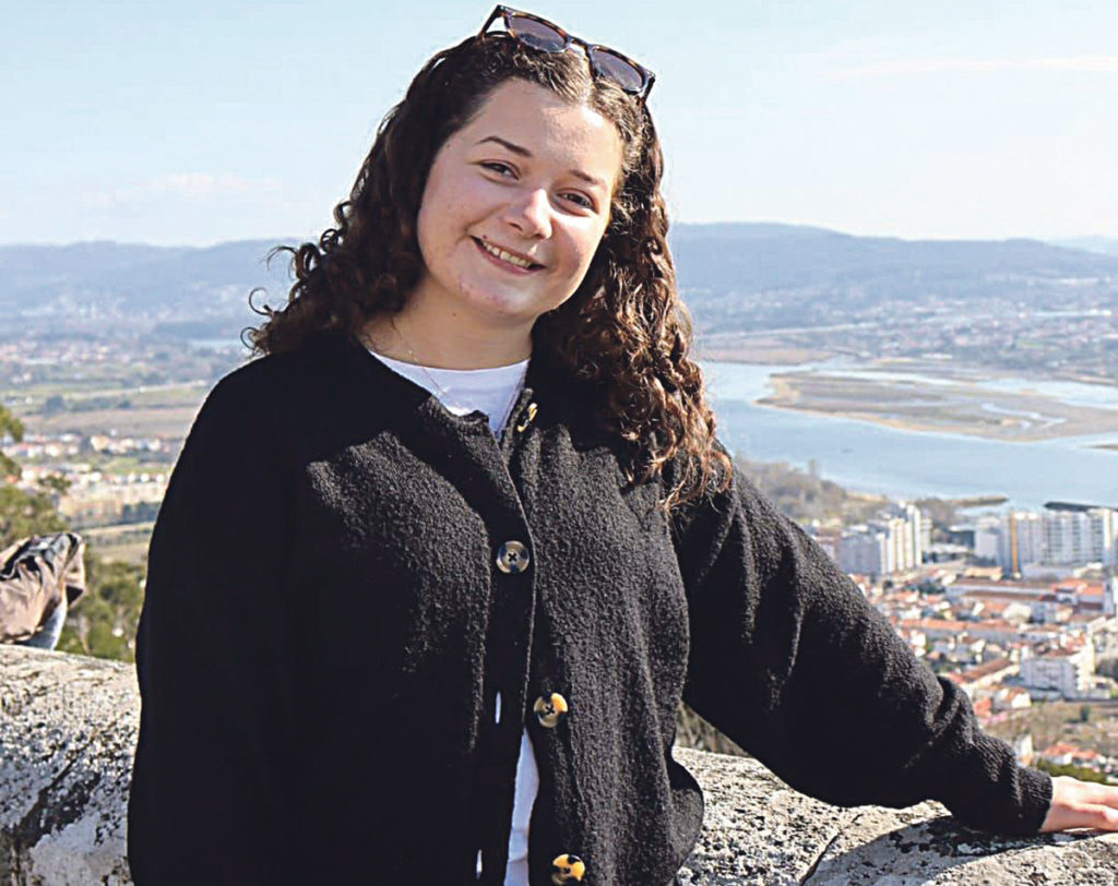 Studentka PWSTE na studiach z Erasmus+ w Portugalii