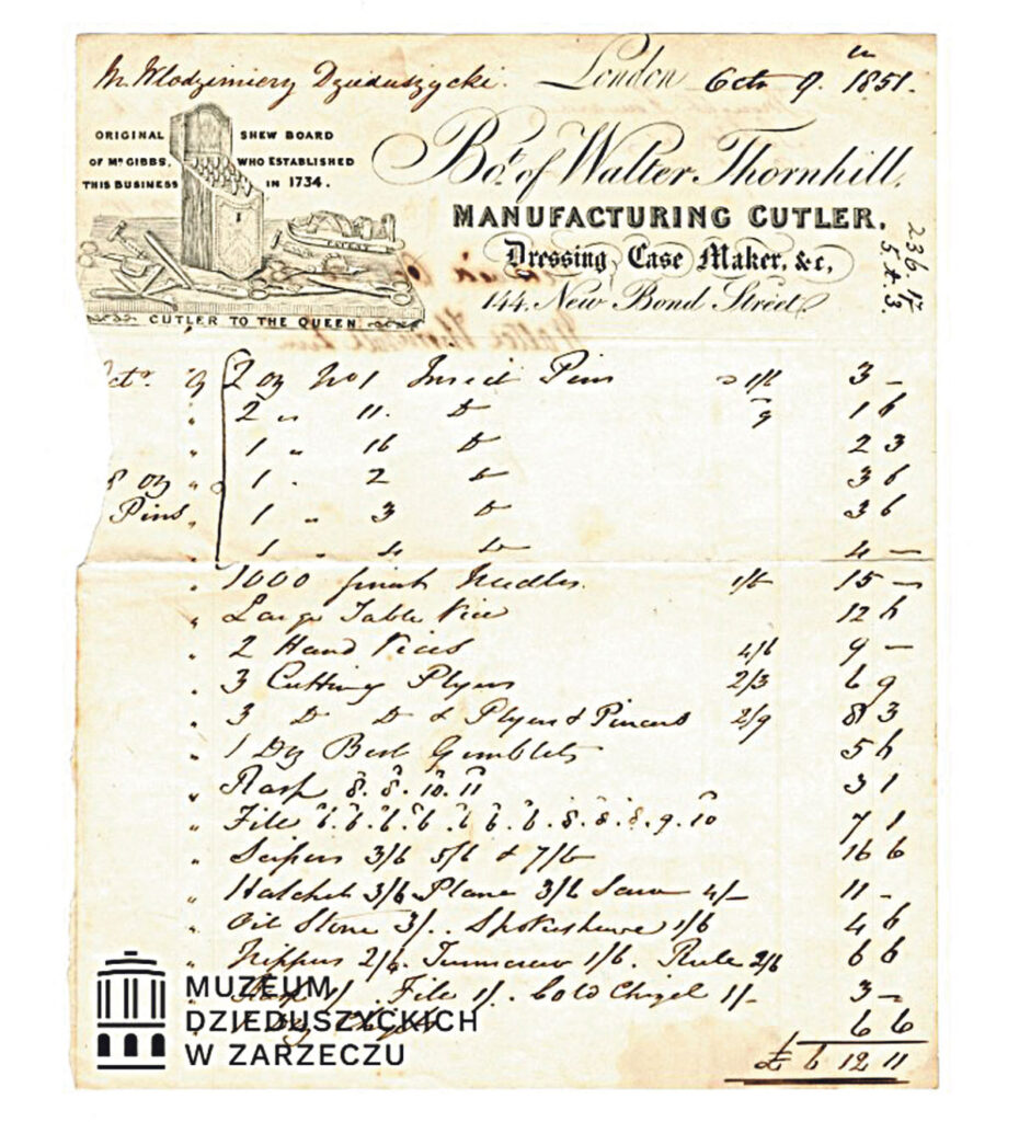 Rachunek z 1851 roku